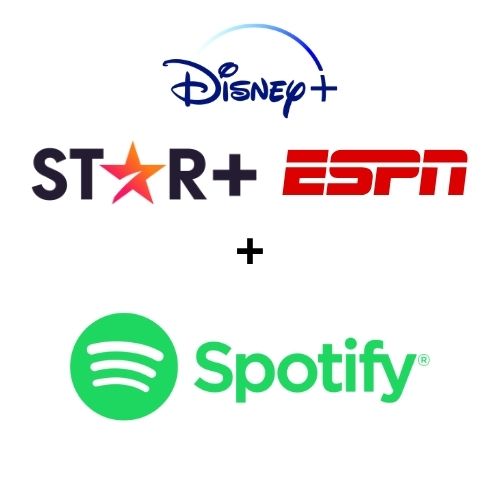 Star Disney ESPN + Spotify