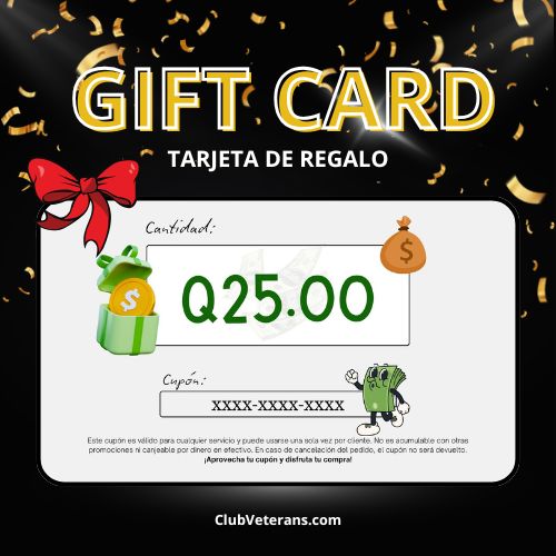 Gift Card Q25 | Tarjeta de Regalo Digital