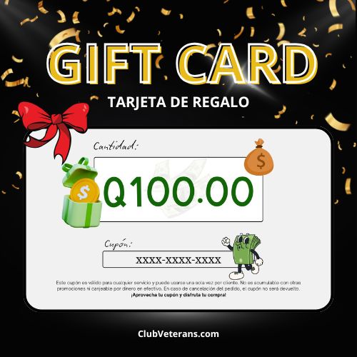 Gift Card Q100 | Tarjeta de Regalo Digital