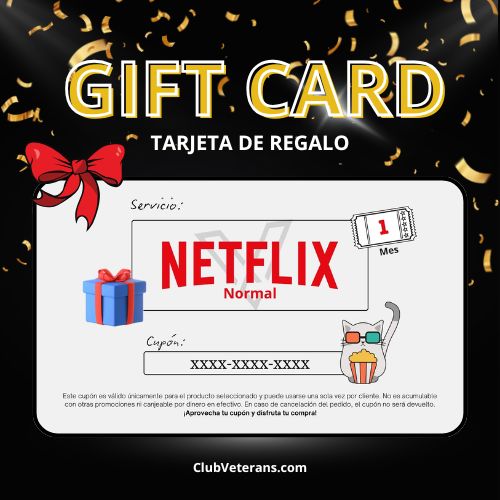 Gift Card Netflix Normal | Tarjeta de Regalo Digital