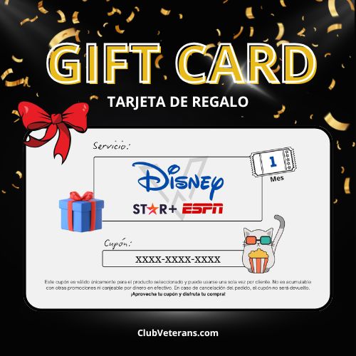 Gift Card Star + Disney + ESPN – Normal | Tarjeta de Regalo Digital