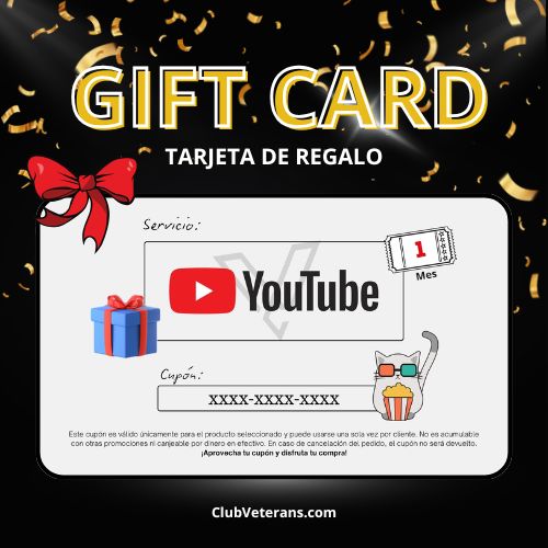 Gift Card YouTube | Tarjeta de Regalo Digital