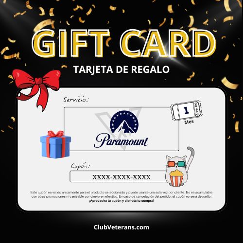 Gift Card Paramount | Tarjeta de Regalo Digital
